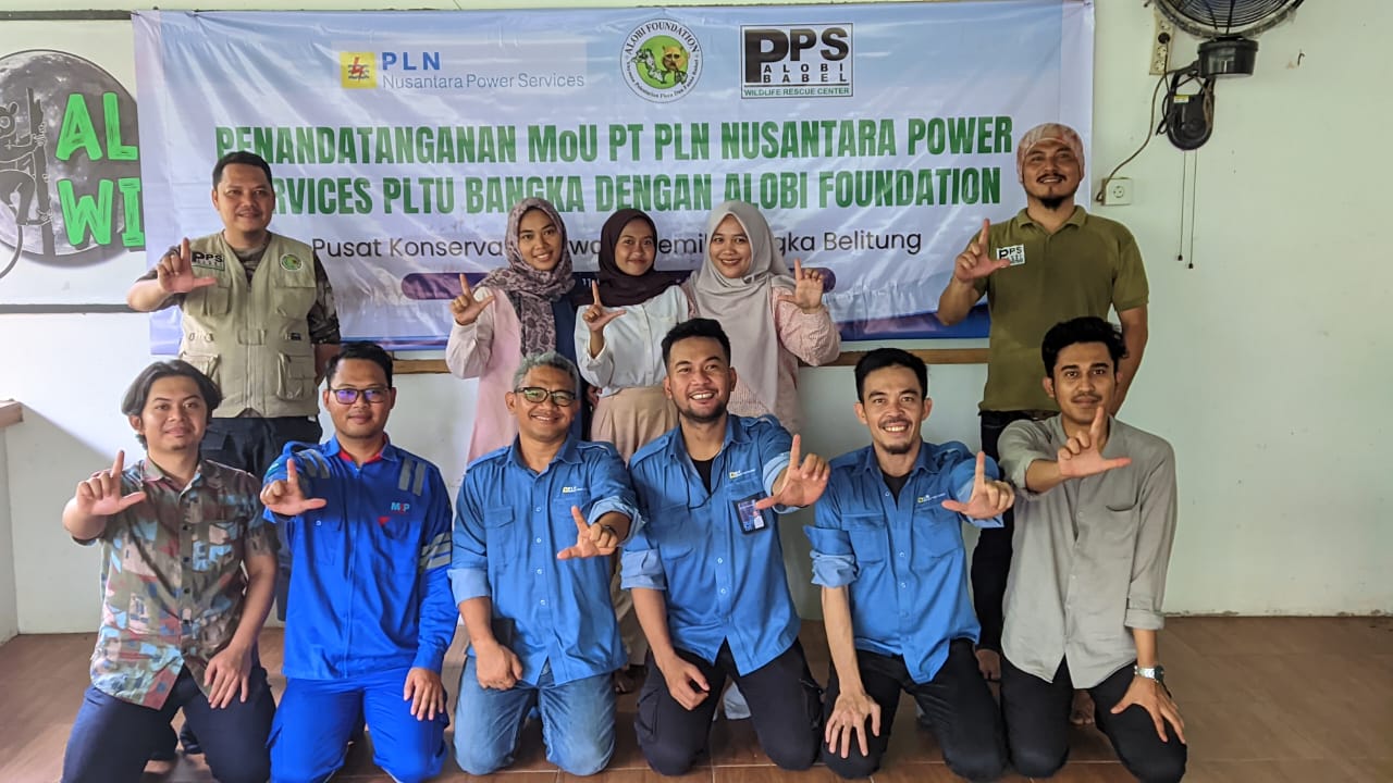 Read more about the article Penandatanganan MOU PT. PLN Nusantara Power Services ( PT PLN NPS ) bersama lembaga konservasi pusat penyelamatan satwa alobi foundation